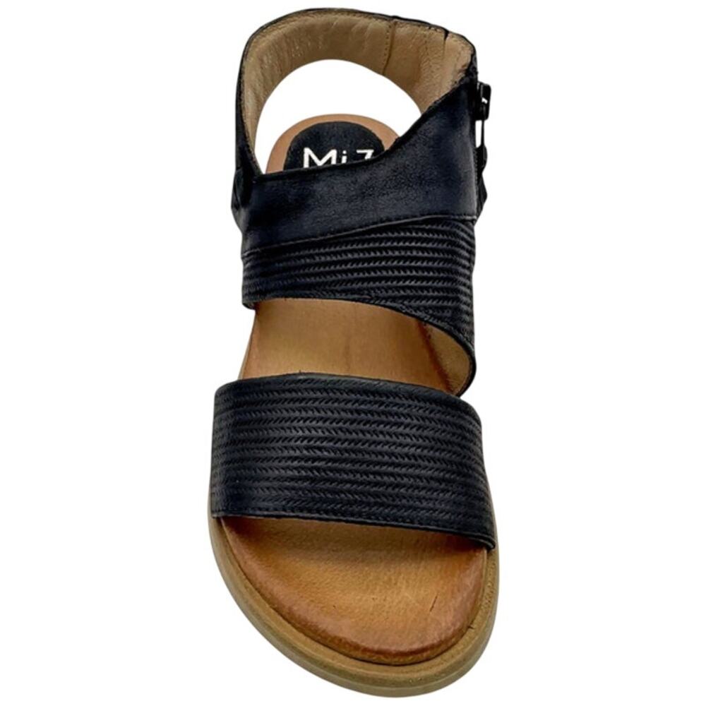 Miz Mooz Leather Sandal Cece Black Women's Size EU 38 (US 7.5-8) New in Box